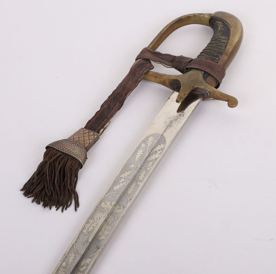 RARE POLISH M-1921 CAVALRY SWORD WITH ETCHED BLADE - 7