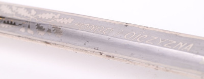 RARE POLISH M-1921 CAVALRY SWORD WITH ETCHED BLADE - 18