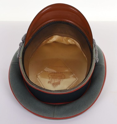 WWII GERMAN HEER ARTILLERY OFFICERS VISOR HAT - 9