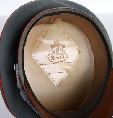 WWII GERMAN HEER ARTILLERY OFFICERS VISOR HAT - 10