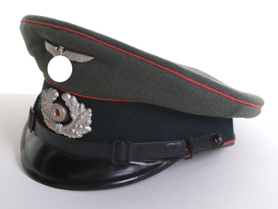 WWII GERMAN HEER PANZER EM VISOR HAT
