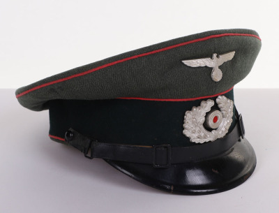 WWII GERMAN HEER PANZER EM VISOR HAT - 3