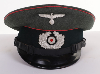 WWII GERMAN HEER PANZER EM VISOR HAT - 4
