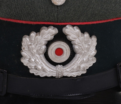 WWII GERMAN HEER PANZER EM VISOR HAT - 5