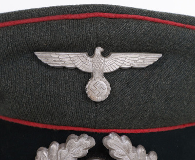 WWII GERMAN HEER PANZER EM VISOR HAT - 6