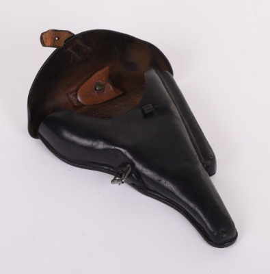 WW2 GERMAN WAFFEN-SS / POLICE LUGER PISTOL HOLSTER - 4