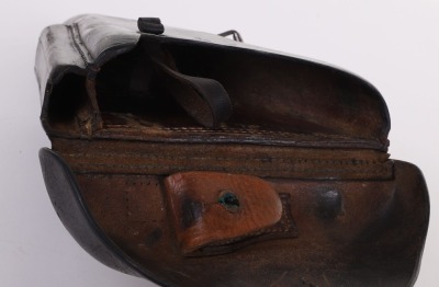 WW2 GERMAN WAFFEN-SS / POLICE LUGER PISTOL HOLSTER - 6