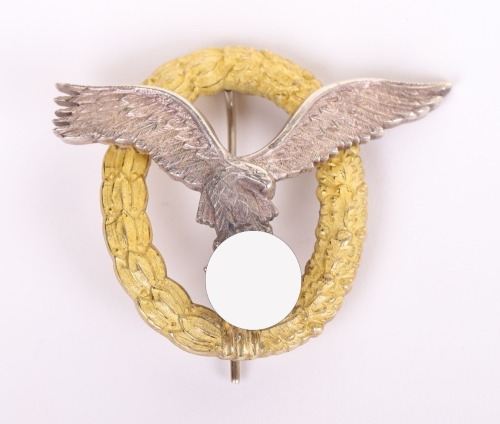 WW2 GERMAN LUFTWAFFE PILOT OBSERVERS QUALIFICATION BADGE