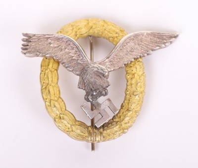WW2 GERMAN LUFTWAFFE PILOT OBSERVERS QUALIFICATION BADGE - 2