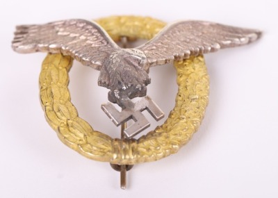 WW2 GERMAN LUFTWAFFE PILOT OBSERVERS QUALIFICATION BADGE - 4