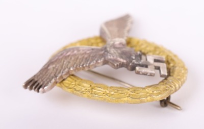 WW2 GERMAN LUFTWAFFE PILOT OBSERVERS QUALIFICATION BADGE - 6