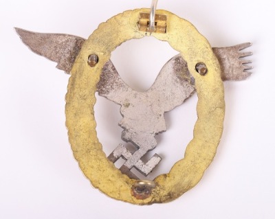 WW2 GERMAN LUFTWAFFE PILOT OBSERVERS QUALIFICATION BADGE - 9