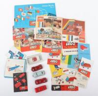 Vintage Lego cars and catalogues