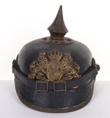 WW1 GERMAN BAVARIAN OTHER RANKS PICKELHAUBE - 7