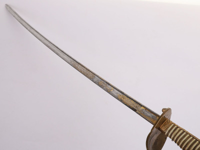 IMPERIAL GERMAN NAVAL OFFICERS GILT AND DAMASCUS SWORD - 11