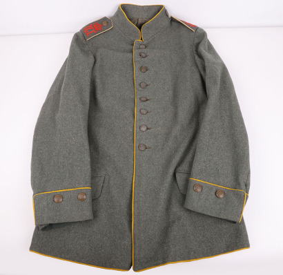 RARE WW1 IMPERIAL GERMAN 26TH WURTTEMBERG DRAGOONS ENLISTED MANS FIELD GREY TUNIC