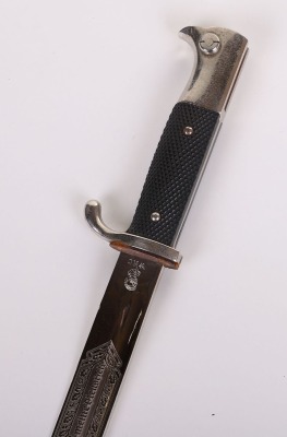 WW2 GERMAN K98 DRESS BAYONET WITH ENGRAVED BLADE BY WKC - 5