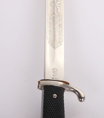 WW2 GERMAN K98 DRESS BAYONET WITH ENGRAVED BLADE BY WKC - 11