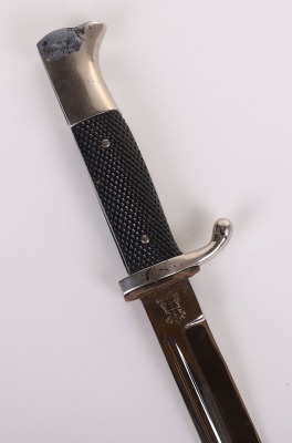 WW2 GERMAN SHORT PATTERN K98 DRESS BAYONET WITH ENGRAVED BLADE FOR ARTILLERY REGIMENT 27 - 5