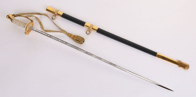 US NAVAL OFFICERS SWORD - 4