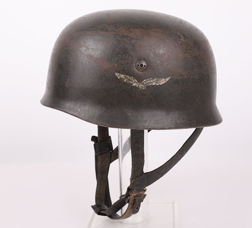 WW2 GERMAN LUFTWAFFE M-38 PARATROOPERS STEEL COMBAT HELMET