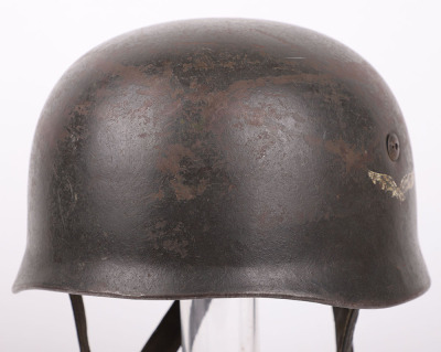 WW2 GERMAN LUFTWAFFE M-38 PARATROOPERS STEEL COMBAT HELMET - 3