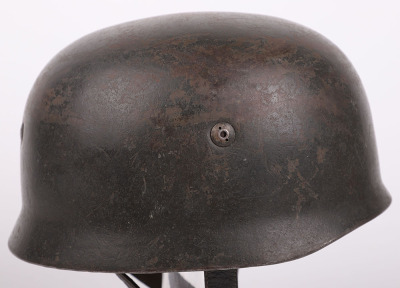 WW2 GERMAN LUFTWAFFE M-38 PARATROOPERS STEEL COMBAT HELMET - 5