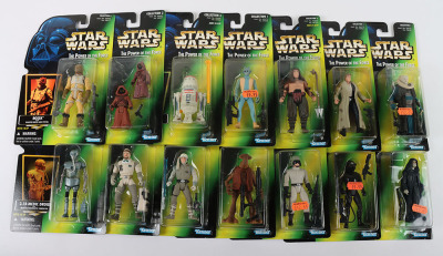 Star Wars Power of the Force 14 Action Figures Mint with Gold Stickers with Original Shipping Case Kenner - 3