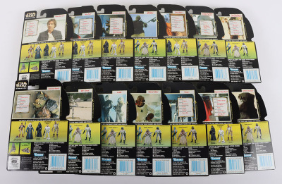 Star Wars Power of the Force 14 carded Action Figures Mint with Gold Stickers with Original Shipping Case Kenner - 4