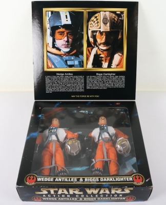 Star Wars Action Collection Kenner 1996-98 Wedge Antilles and Biggs Darklighter in Rebel Pilot Gear - 4