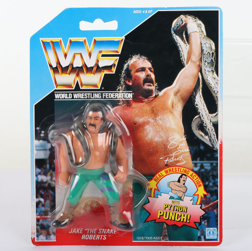Jake The Snake Roberts series 1 WWF Wrestling figure by Hasbro