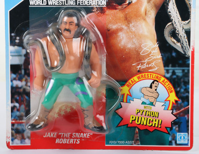 Jake The Snake Roberts series 1 WWF Wrestling figure by Hasbro - 3