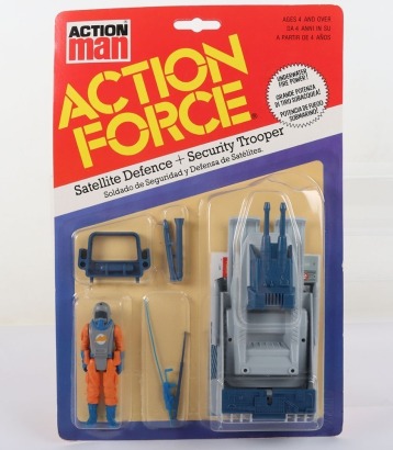 Palitoy Action Force Space Force Satellite Defence and Security Trooper action figure