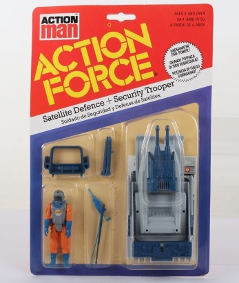 Palitoy Action Force Space Force Satellite Defence and Security Trooper action figure