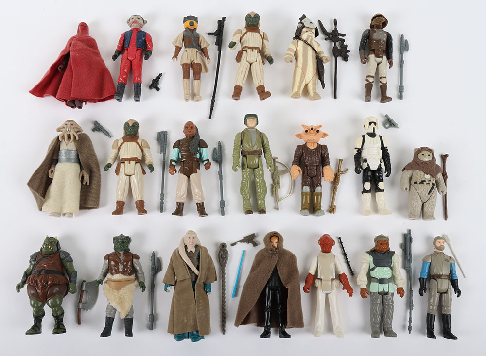 Twenty Loose First Wave Vintage Star Wars ROTJ Figures