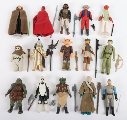 Fithteen Loose Vintage Star Wars ROTJ First Wave Figures