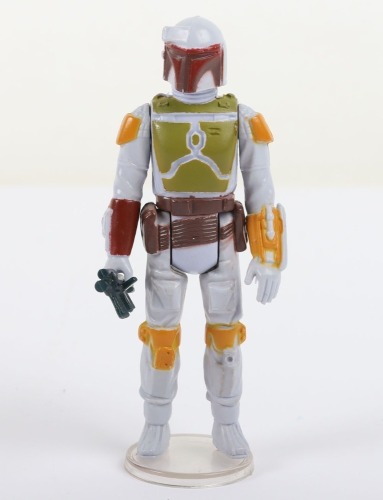 Vintage Star Wars Boba Fett Tri Logo light blue Loose Action Figure