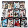 Seventeen Loose 1st -2nd-3rd Wave Vintage Star Wars Figures with Backing Cards