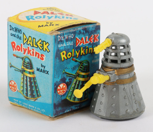Boxed Marx Toys Dr.Who and the Dalek Rolykins