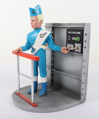 A painted wood and resin pre-production model of Thunderbirds Alan Tracy at his post, 1990s - 4
