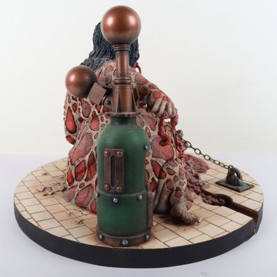 Fantasy Horror Figure, created by Martin Astles, on wooden base, approx size of figure H. 30cms x W. 44cms - 4