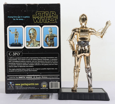 Star Wars Gentle Giant Gold Plated C-3PO Limited Edition Statue - 4