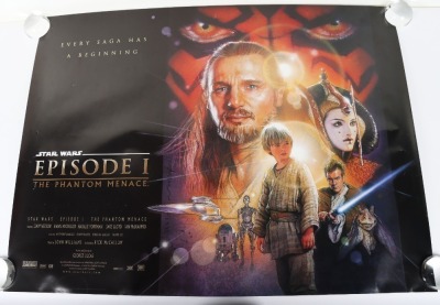 Two Original Star Wars Double Sided UK Quad Film Posters - 2