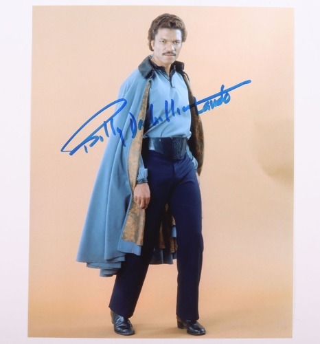 A Original Star Wars Signed Lando Calrissian Photograph Billy Dee Williams signature