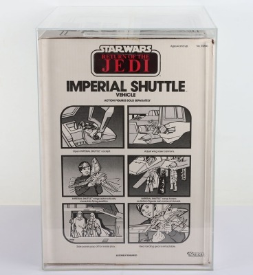 Vintage Star Wars UKG Graded 85 Imperial Shuttle 1983 Return of the Jedi by Kenner - 5