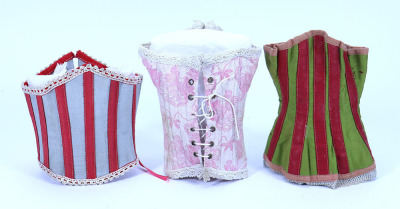 Three good dolls corsets, circa 1890s, - 2