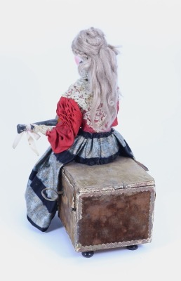 All original Gustave Vichy Guitar playing seated Lady Automata, French 1880s, - 3