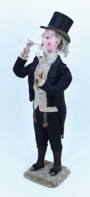 A good and early Gustave Vichy Smoking Gentleman Automata, French 1870s,