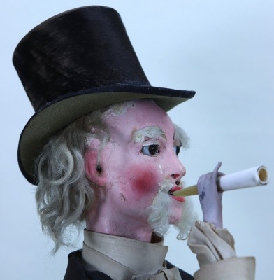 A good and early Gustave Vichy Smoking Gentleman Automata, French 1870s, - 4