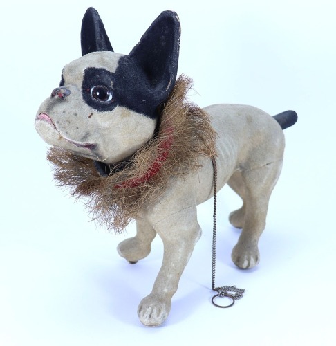 A Roullet and Decamps barking bull dog, French circa 1900,